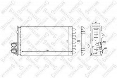 STELLOX 1035015sx -  Теплообменник, отопление салона