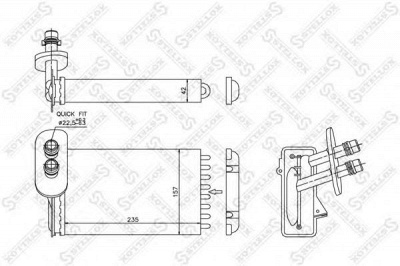 STELLOX 1035017sx -  Теплообменник, отопление салона