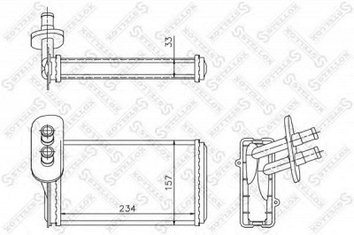 STELLOX 1035019sx -  Теплообменник, отопление салона