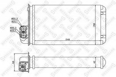 STELLOX 1035042sx -  Теплообменник, отопление салона