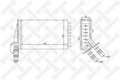 STELLOX 1035043sx -  Теплообменник, отопление салона