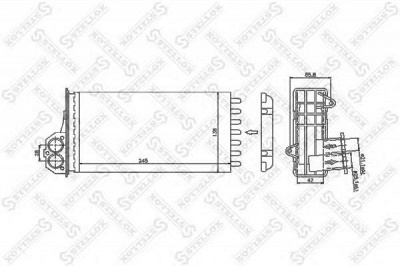 STELLOX 1035047sx -  Теплообменник, отопление салона