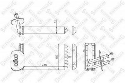 STELLOX 1035048sx -  Теплообменник, отопление салона