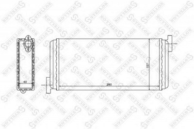 STELLOX 1035049sx -  Теплообменник, отопление салона