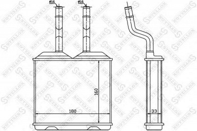 STELLOX 1035055sx -  Теплообменник, отопление салона