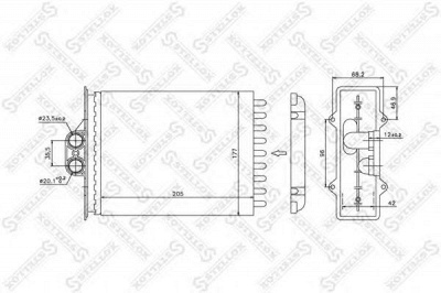 STELLOX 1035056sx -  Теплообменник, отопление салона