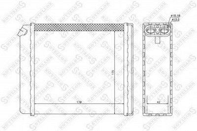 STELLOX 1035058sx -  Теплообменник, отопление салона