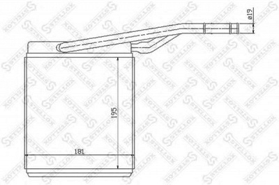 STELLOX 1035069sx -  Теплообменник, отопление салона