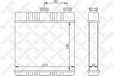 STELLOX 1035071sx -  Теплообменник, отопление салона