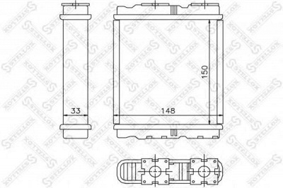 STELLOX 1035077sx -  Теплообменник, отопление салона