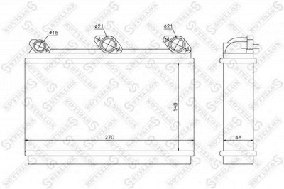 STELLOX 1035080sx -  Теплообменник, отопление салона