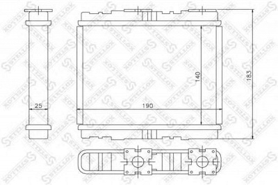 STELLOX 1035094sx -  Теплообменник, отопление салона