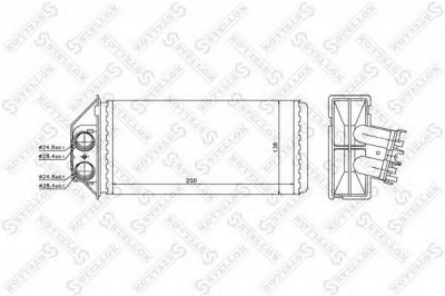 STELLOX 1035095sx -  Теплообменник, отопление салона