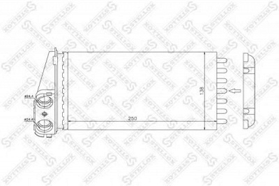 STELLOX 1035096sx -  Теплообменник, отопление салона