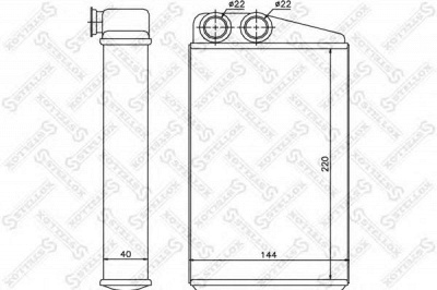 STELLOX 1035097sx -  Теплообменник, отопление салона