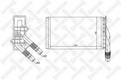 STELLOX 1035107sx -  Теплообменник, отопление салона