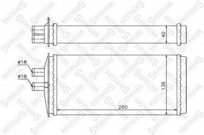 STELLOX 1035109sx -  Теплообменник, отопление салона