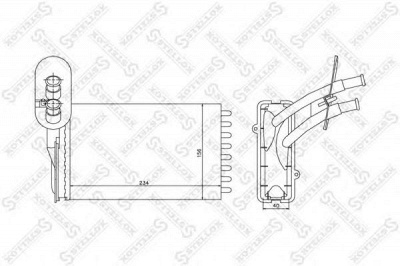 STELLOX 1035116sx -  Теплообменник, отопление салона
