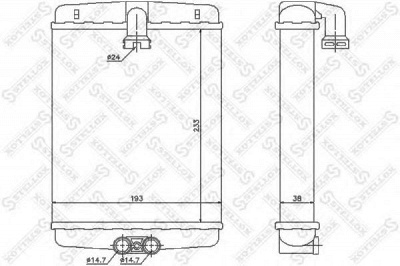 STELLOX 1035120sx -  Теплообменник, отопление салона