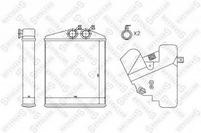 STELLOX 1035122sx -  Теплообменник, отопление салона