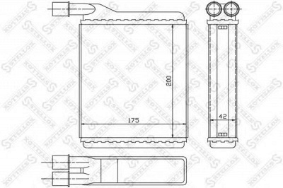 STELLOX 1035125sx -  Теплообменник, отопление салона