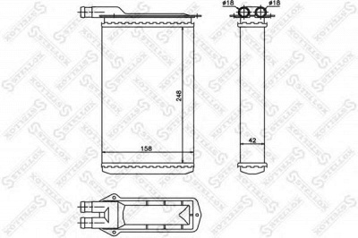 STELLOX 1035126sx -  Теплообменник, отопление салона
