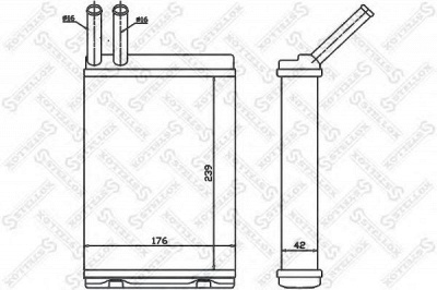 STELLOX 1035129sx -  Теплообменник, отопление салона