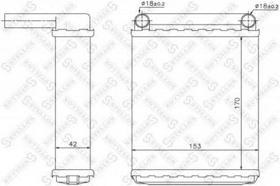STELLOX 1035139sx -  Теплообменник, отопление салона