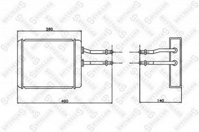 STELLOX 1035149sx -  Теплообменник, отопление салона