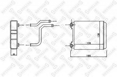 STELLOX 1035151sx -  Теплообменник, отопление салона