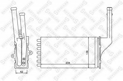 STELLOX 1035157sx -  Теплообменник, отопление салона