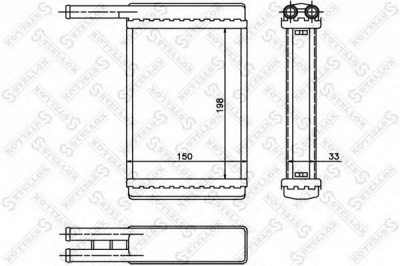 STELLOX 1035168sx -  Теплообменник, отопление салона