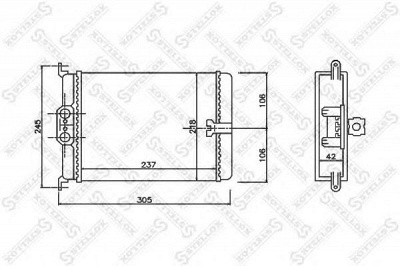 STELLOX 1035171sx -  Теплообменник, отопление салона