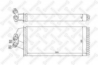 STELLOX 1035172sx -  Теплообменник, отопление салона