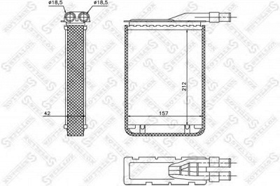 STELLOX 1035176sx -  Теплообменник, отопление салона