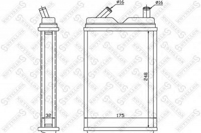STELLOX 1035180sx -  Теплообменник, отопление салона