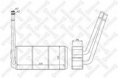 STELLOX 1035194sx -  Теплообменник, отопление салона