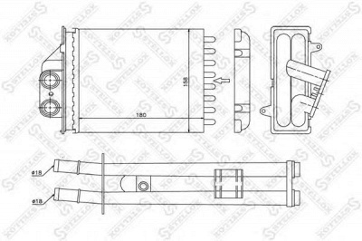 STELLOX 1035195sx -  Теплообменник, отопление салона