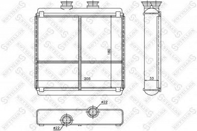 STELLOX 1035208sx -  Теплообменник, отопление салона