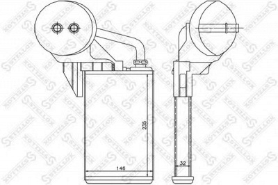 STELLOX 1035212sx -  Теплообменник, отопление салона