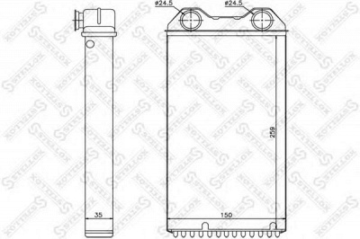 STELLOX 1035229sx -  Теплообменник, отопление салона