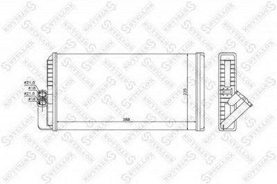 STELLOX 1035234sx -  Теплообменник, отопление салона