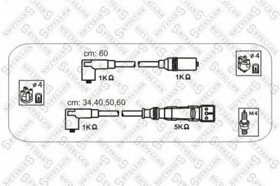 STELLOX 1038085sx -  Комплект проводов зажигания