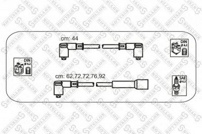 STELLOX 1038087sx -  Комплект проводов зажигания