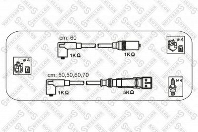 STELLOX 1038096sx -  Комплект проводов зажигания