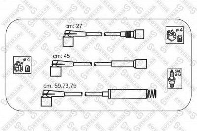 STELLOX 1038129sx -  Комплект проводов зажигания