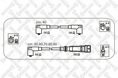 STELLOX 1038145sx -  Комплект проводов зажигания