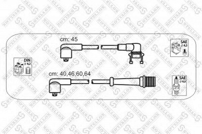 STELLOX 1038163sx -  Комплект проводов зажигания