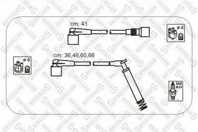 STELLOX 1038450sx -  Комплект проводов зажигания