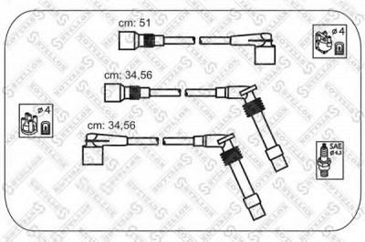 STELLOX 1038538sx -  Комплект проводов зажигания